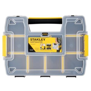 STANLEY SortMaster Organizer Box With Dividers, Light, 1-Pack (STST14021)