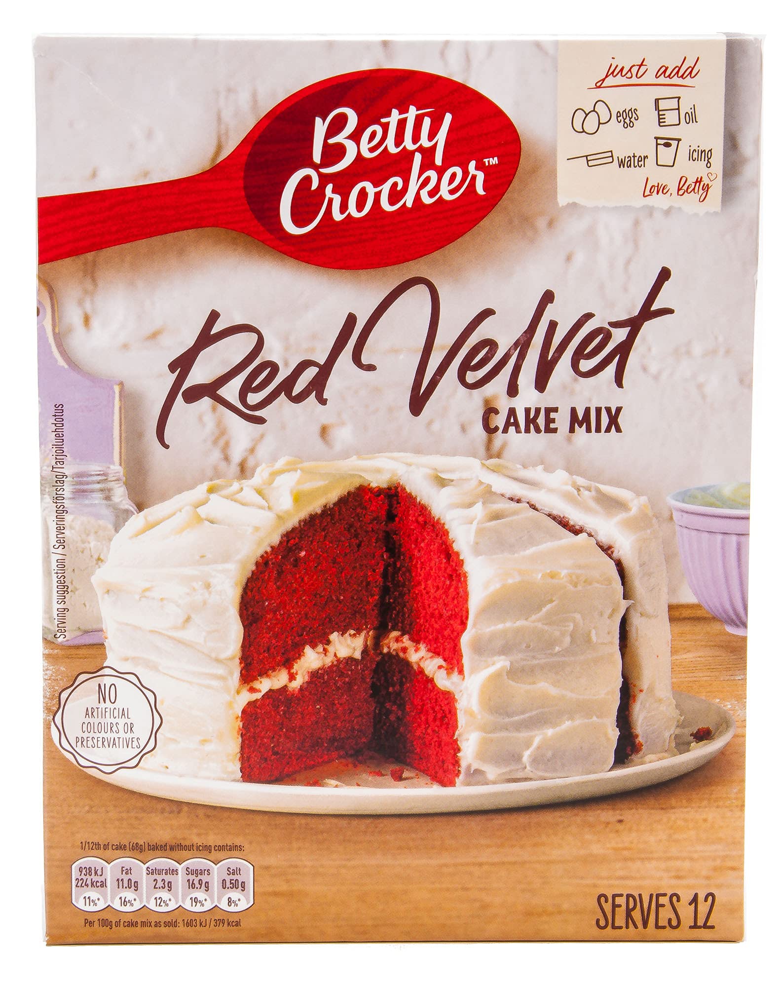 Betty Crocker Red Velvet Cake Mix (450g)