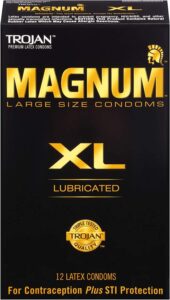 trojan magnum lubricated condoms, extra large, 12 count