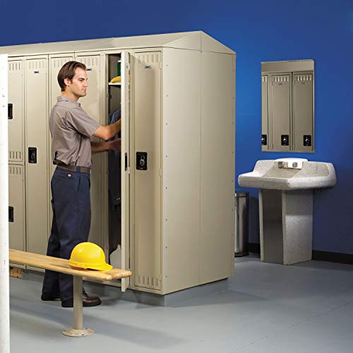 Tennsco DTS121836AMG Double Tier Locker, Single Stack, 12w x 18d x 72h, Medium Gray