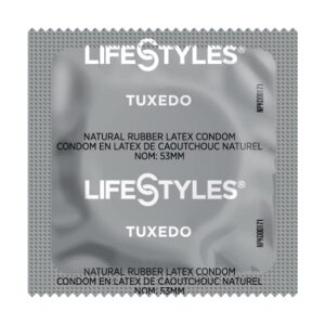 lifestyles tuxedo condoms - 50 condoms