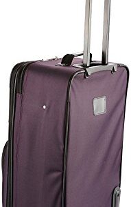 Rockland Journey Softside Upright Luggage Set, Expandable, Purple, 4-Piece (14/19/24/28)