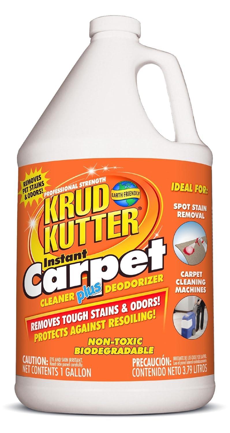 KRUD KUTTER CR012 Carpet Cleaner/Stain Remover, 1-Gallon