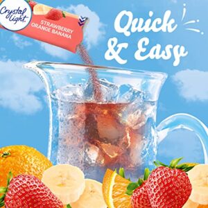 Crystal Light Sugar-Free Strawberry Orange Banana Low Calories Powdered Drink Mix, 72 Count Pitcher Packets