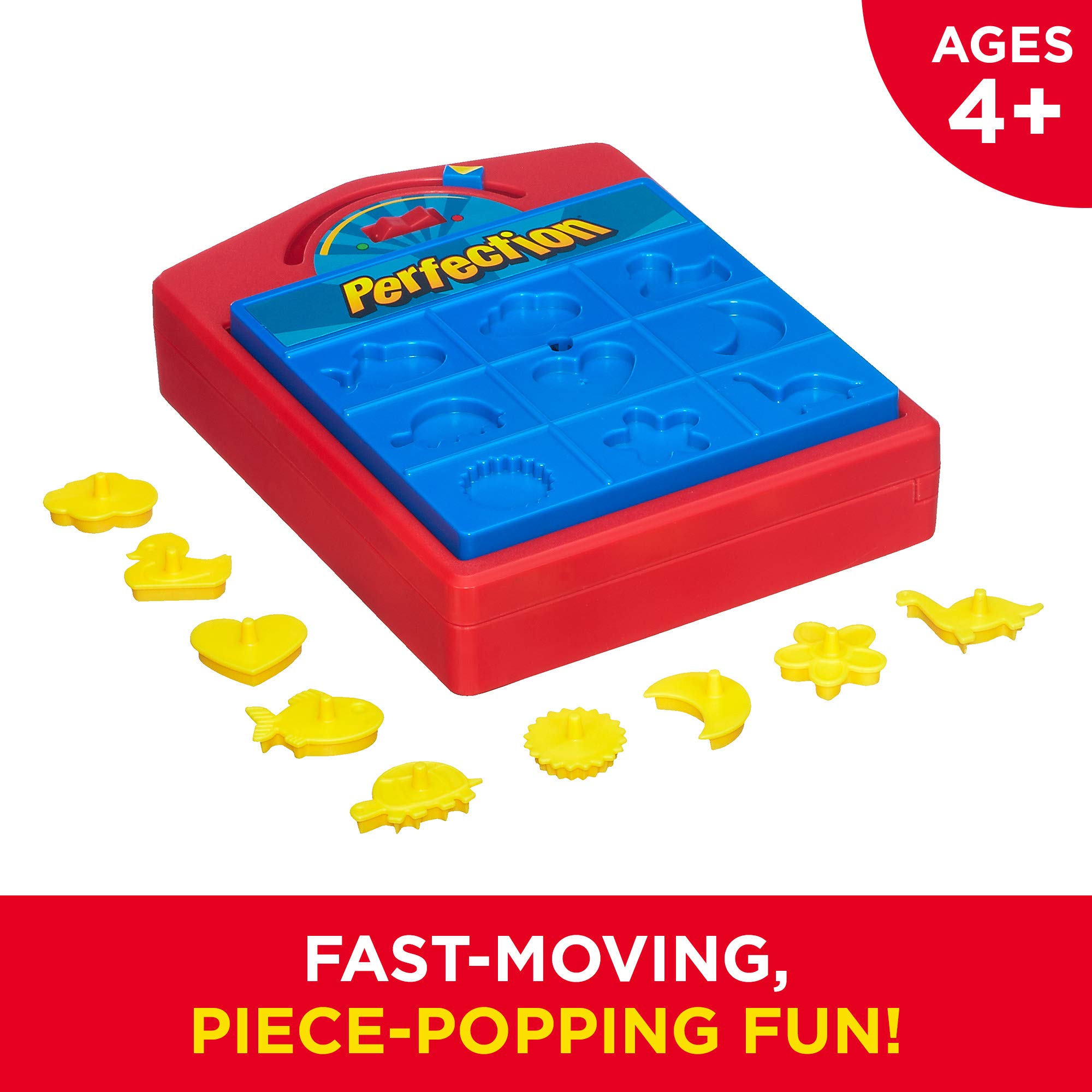 Hasbro Gaming Perfection Popping Shapes and Pieces Game for Kids Ages 4 and Up