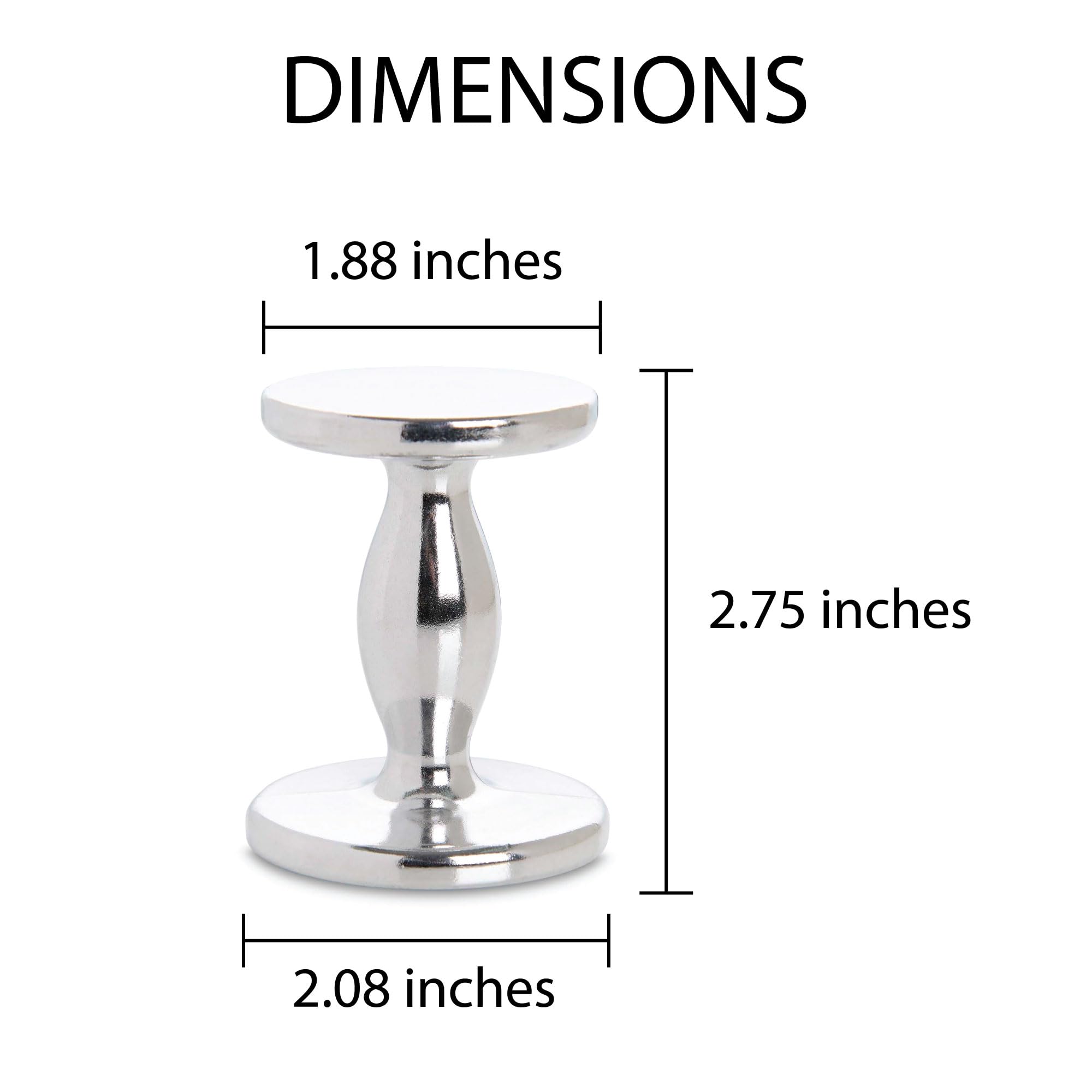 Fino Dual-Sided Espresso Tamper, 4-Ounce Weight, 48-Millimeter and 53-Millimeter