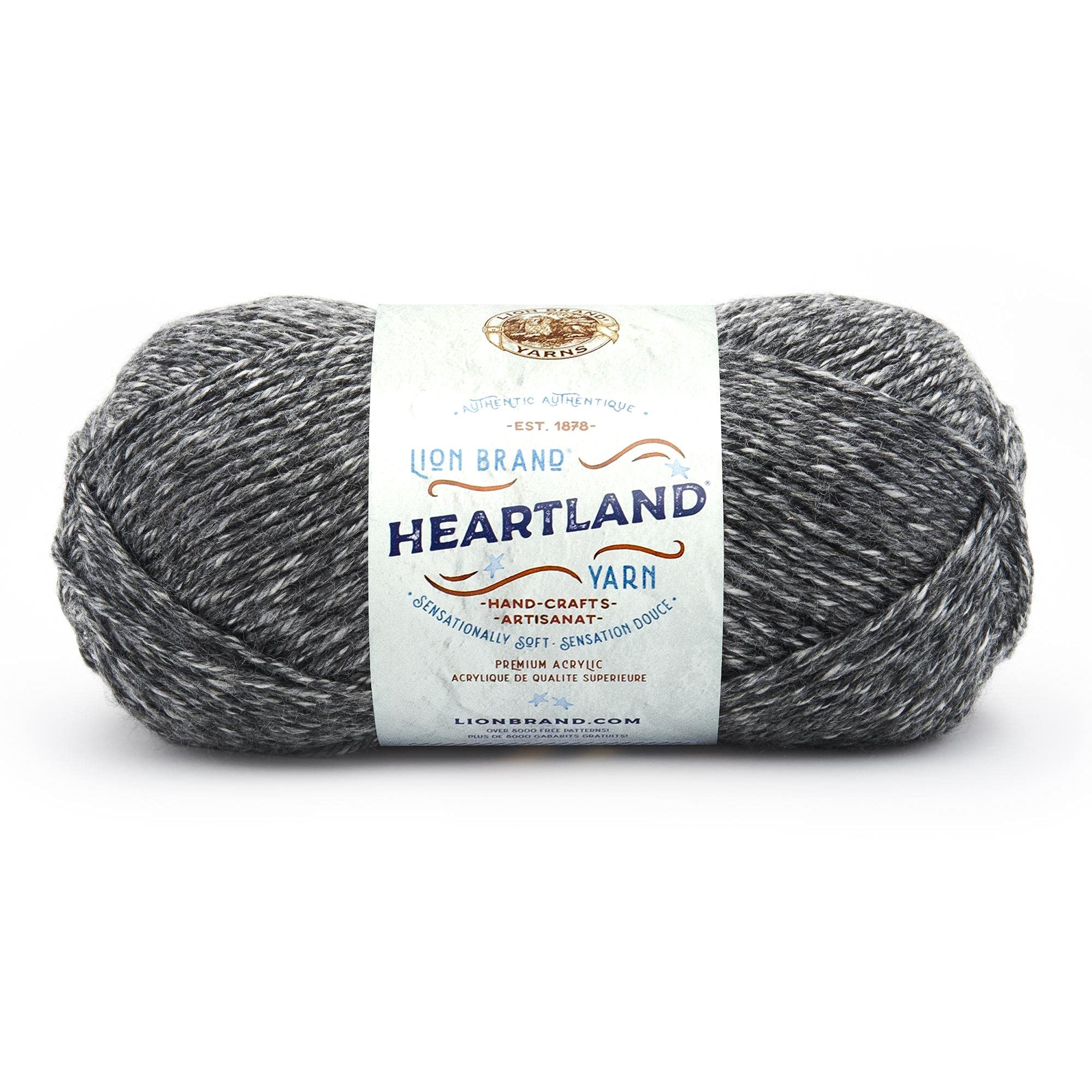 Lion Brand Yarn Heartland Yarn for Crocheting, Knitting, and Weaving, Multicolor Yarn, 1-Pack, Great Smoky Mountains