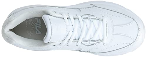 Fila womens Memory Workshift-w cross trainer shoes, White/White/White, 8.5 Wide US