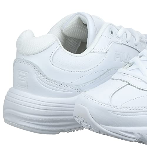 Fila womens Memory Workshift-w cross trainer shoes, White/White/White, 8.5 Wide US