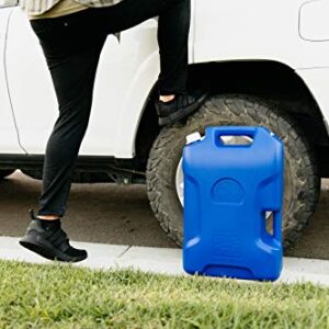 Igloo 6 Gallon Heavy Duty Portable Camping Hiking Water Storage Container, Blue