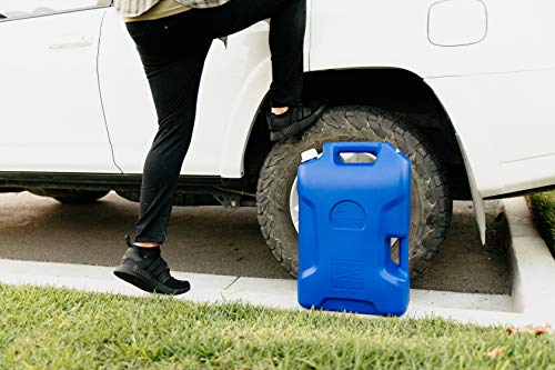 Igloo 6 Gallon Heavy Duty Portable Camping Hiking Water Storage Container, Blue