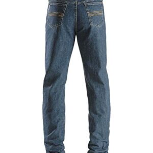 Cinch Men's Silver Label Slim Fit Jean, Medium Stone Wash, 42W x 34L