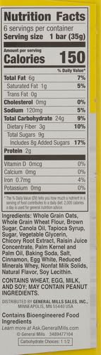 Nature Valley Soft-Baked Oatmeal Squares, Cinnamon Brown Sugar, 6 ct, 7.44 OZ