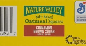 Nature Valley Soft-Baked Oatmeal Squares, Cinnamon Brown Sugar, 6 ct, 7.44 OZ