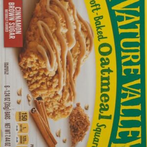 Nature Valley Soft-Baked Oatmeal Squares, Cinnamon Brown Sugar, 6 ct, 7.44 OZ