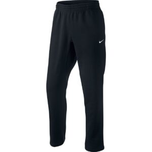 nike club swoosh men's fleece sweatpants pants classic fit, large - black/white