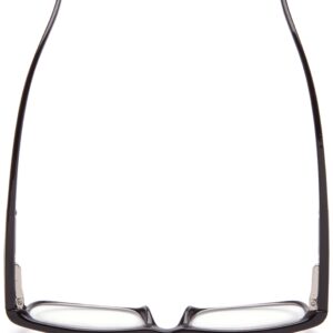 Foster Grant Mens Brandon Glasses Reading, Shiny Black/Transparent, 50 Mm US