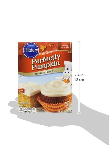 Pillsbury Moist Supreme Perfectly Pumpkin Premium Cake Mix, 15.25 Ounce