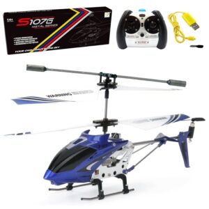 SYMA S107G 3 Channel RC Helicopter with Gyro, Blue