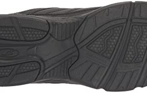 Dr. Scholl's - Men's Brisk Light Weight Dual Strap Sneaker, Wide Width (12 Wide, Black)