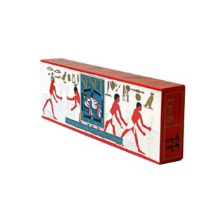 WE Games Senet Ancient Egyption Wooden Board Games, Strategy Board Game for Kids and Adults, Table Top Board Game with Built in Storage, with 10 Player Pieces, Keepsake Quality Desktop Game