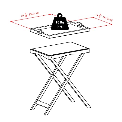 Winsome 94422 Folding Butler Tray Table, Antique Walnut