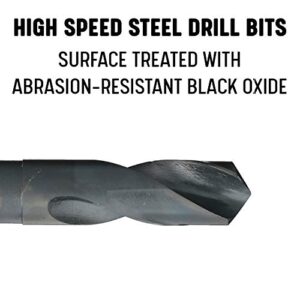 Drill America - DWDRSD1-1/2 1-1/2" Reduced Shank High Speed Steel Drill Bit with 1/2" Shank, DWDRSD Series