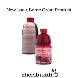 Cheribundi LIGHT Tart Cherry Juice - Reduced Calorie, Fight Inflammation and Support Muscle Recovery - Post Workout Recovery Drinks for Runners, Cyclists and Athletes - 32 oz(Pack of 1)