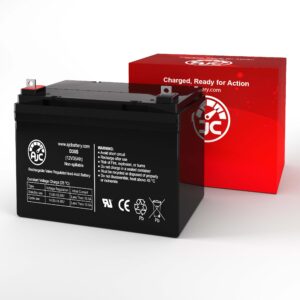 AJC Battery Compatible with Pride Mobility Victory 10 SC610 SC710 12V 35Ah Mobility Scooter Battery