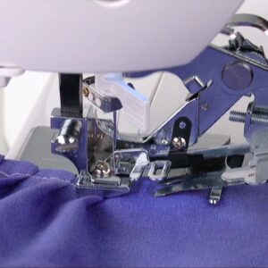 SINGER | Ruffler Attachment Presser Foot, Perfectly Spaced Pleats/Gathers, Easily Adjust Closeness & Depth, Light to Medium Fabrics - Sewing Made Easy, Silver