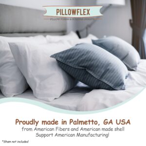 Pillowflex Synthetic Down Pillow Insert - 24x24 Down Alternative Pillow, Large Euro Pillow Square Ultra Soft Throw Pillow, Euro Bed Sham - 1 Decorative Form