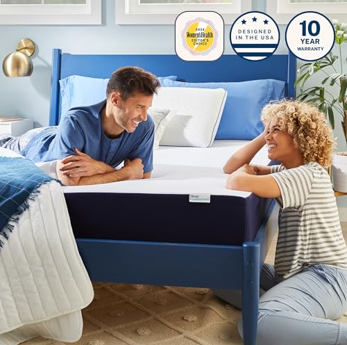 Sleep Innovations Marley 10 Inch Cooling Gel Memory Foam Mattress, Twin Size, Bed in a Box, Medium Firm Support