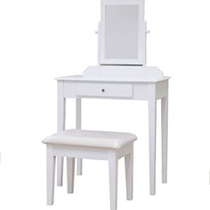 Frenchi Home Furnishing Vanity Set, One Mirror, White