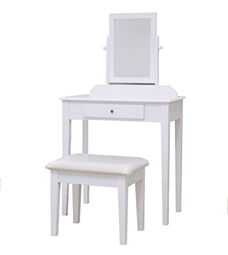 Frenchi Home Furnishing Vanity Set, One Mirror, White