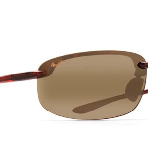 Maui Jim Men's and Women's Hookipa Polarized Universal Fit Rimless Reading Sunglasses, Tortoise/HCL® Bronze, Large, +1.5