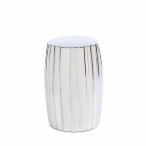 smart living company koehler home indoor outdoor decorative silver accent striking ceramic seat table stool