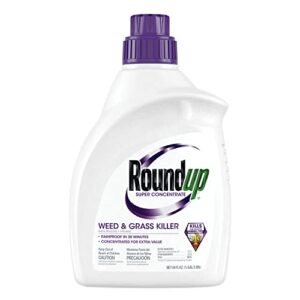 roundup super concentrate weed & grass killer - includes easy measure cap, 0.5 gal.