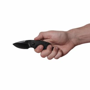 Kershaw 2.4" Pocket Knife with Black-Oxide Blade, Screwdriver, Bottle Opener - 2.8 oz