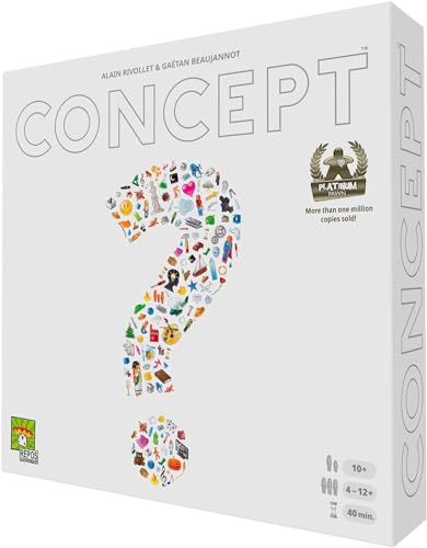 Concept Party Game | Award-Winning Board Game | Team-Based Guessing | Fun Family Game for Adults and Kids | Ages 10+ | 4-12+ Players | Average Playtime 40 Minutes | Made by Repos Production