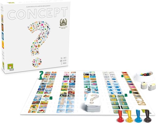 Concept Party Game | Award-Winning Board Game | Team-Based Guessing | Fun Family Game for Adults and Kids | Ages 10+ | 4-12+ Players | Average Playtime 40 Minutes | Made by Repos Production