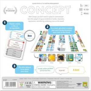 Concept Party Game | Award-Winning Board Game | Team-Based Guessing | Fun Family Game for Adults and Kids | Ages 10+ | 4-12+ Players | Average Playtime 40 Minutes | Made by Repos Production