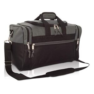 dalix 17'' blank duffle bag in gray and black medium