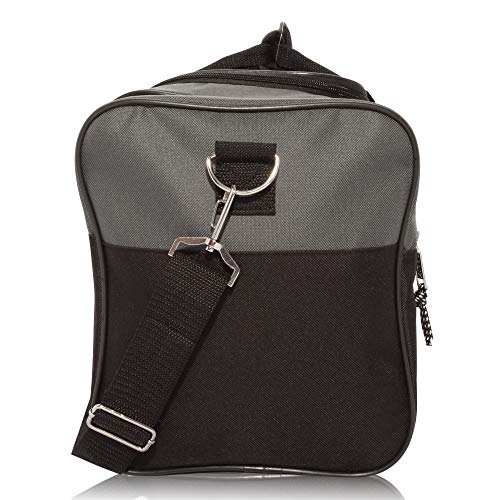 Dalix 17'' Blank Duffle Bag in Gray and Black Medium