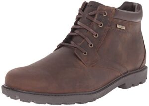 rockport mens storm surge water proof plain toe chukka boots, tan, 9.5 us