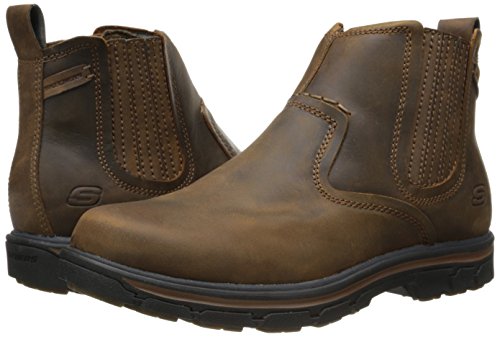 Skechers Men's Relaxed Fit Segment - Dorton Boot,Dark Brown,10.5 M US