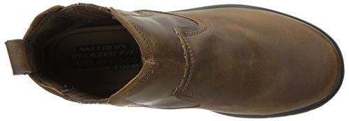 Skechers Men's Relaxed Fit Segment - Dorton Boot,Dark Brown,10.5 M US