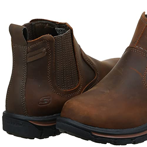 Skechers Men's Relaxed Fit Segment - Dorton Boot,Dark Brown,10.5 M US