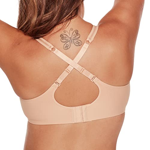 Bali womens Bali Women's One Smooth U Ultra Light Convertible Df3439 Bras, Nude, 36DD US