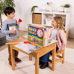 Melissa & Doug School Time! Classroom Play Set Game - Be Teacher or Student - FSC Certified