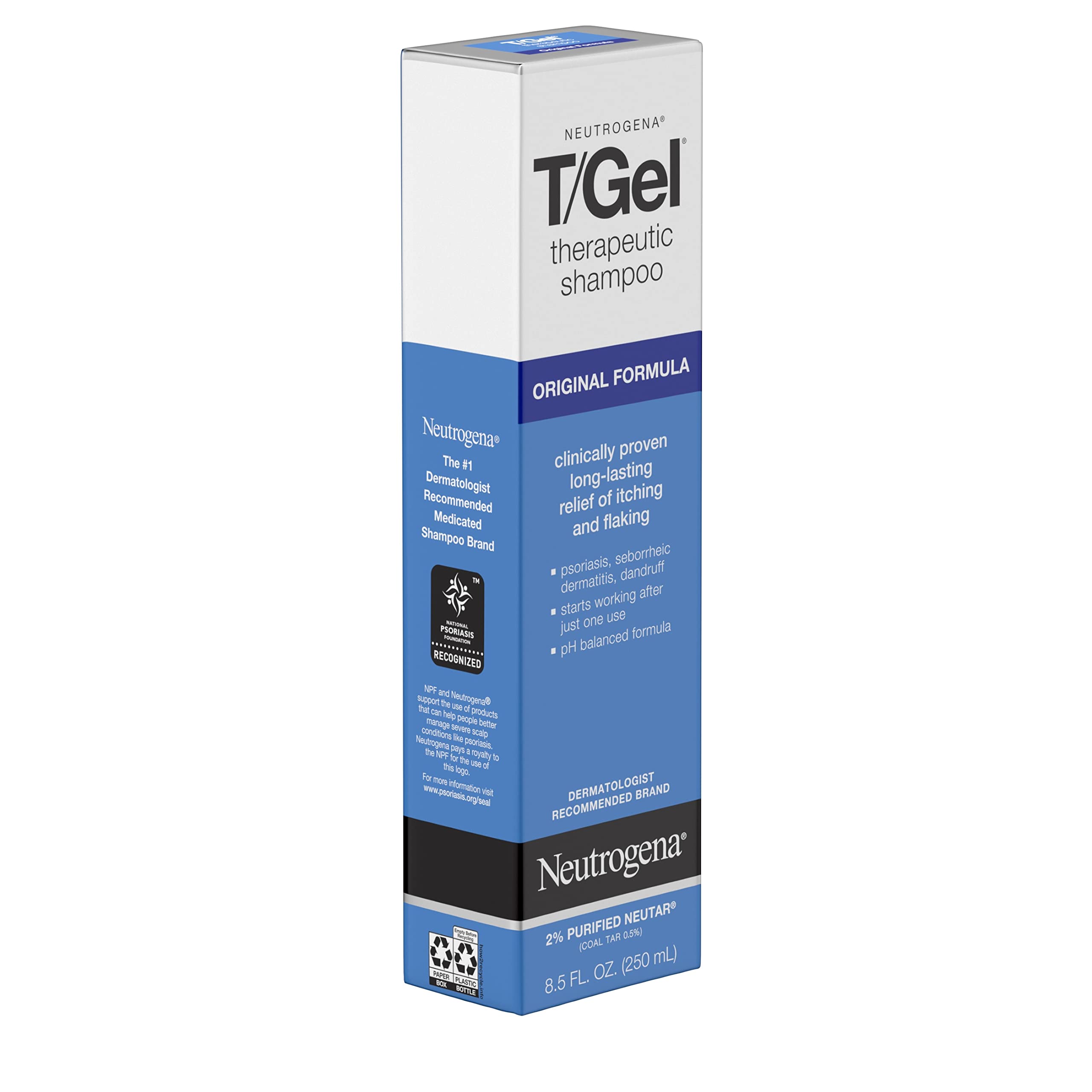 Neutrogena T/Gel Therapeutic Shampoo, Original Formula - 8.5 Fl Oz (Pack of 2)